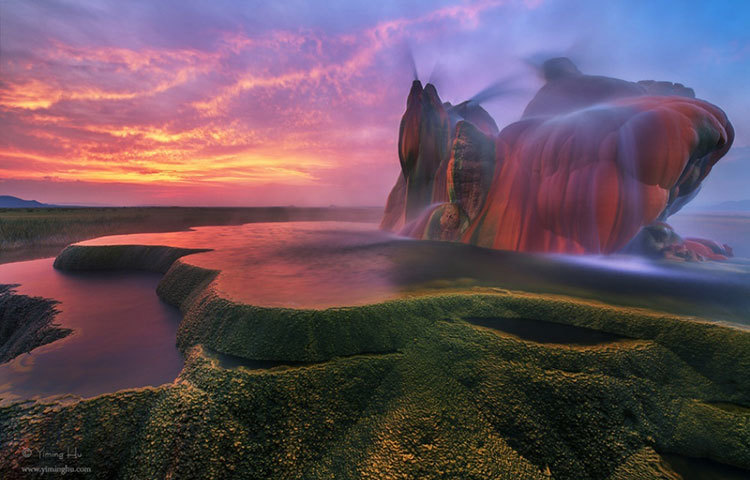 অনন্য এ গেইসারটি তৈরি করা হয়েছে যুক্তরাষ্ট্রের নেভাদায়।