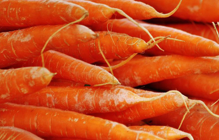 গাজরে থাকে প্রচুর পরিমাণে ভিটামিন সি যা কোলাজেন তৈরিতে সাহায্য করে। এছাড়াও গাজরে থাকে ভিটামিন এ। এতে ত্বক সুস্থ থাকে ত্বককে আর্দ্রও রাখে।