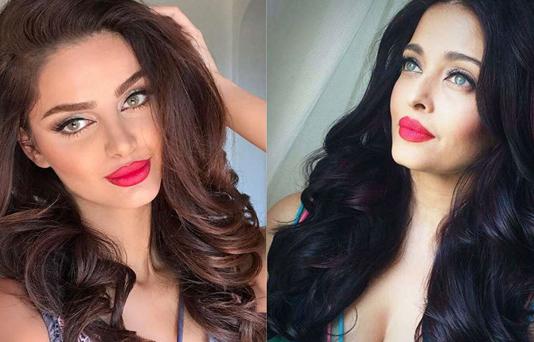 ঐশ্বরিয়া রাইয়ের সঙ্গে চেহারার মিল রয়েছে পার্সিয়ান মডেল মাহলাঘার জাবেরি।