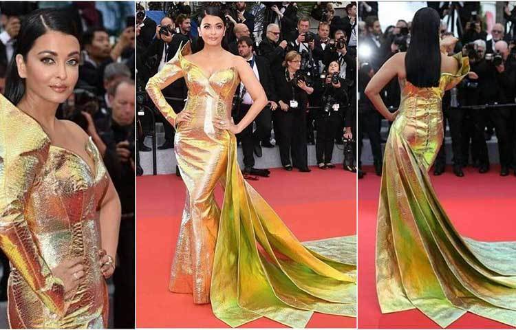 ঐশ্বয়িরা এই গাউনের ডিজাইন করেছেন মিডল-ইস্টের দেশ লেবানন-এর ডিজাইনার জিন লুইস সাবাজি।