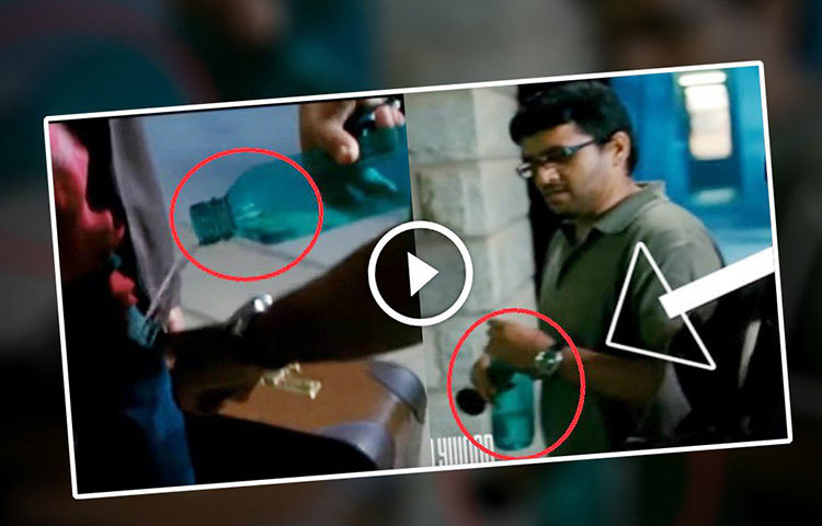মাধবন যেখানে পকেটে পানি ফেলছেন, সেই দৃশ্যেও গলদ রয়েছে। বোতল খালি করে প্রায় সবটুকু পানি পকেটে ঢেলে দিলেও ঠিক তার পরের দৃশ্যেই দেখা যাচ্ছে বোতলে অর্ধেকের চেয়ে একটু কম পানি রয়েছে। এটাও কন্টিনিউয়েশনের ভুল।