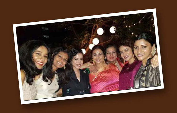 বিদ্যা বলান, কঙ্কনা সেন শর্মা, টিসকা চোপড়া, নন্দিতা দাস, তন্নিষ্ঠা চট্টোপাধ্যায়, শাবানা আজমির মতো তারকারা রয়েছেন এক ফ্রেমে। মাঝে মাঝে নাকি আড্ডা বসে এই বলি গ্যাংয়ের।