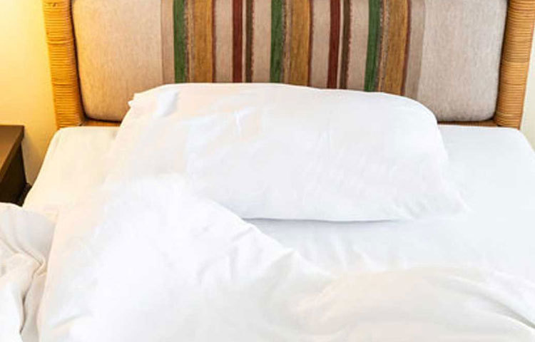 ভিজে চাদর গায়ে জড়িয়ে শুতে আপত্তি থাকলে, অন্য উপায়ও রয়েছে। সে ক্ষেত্রে বিছানার চাদরে বেবি পাউডার ছড়িয়ে নিন। তাড়াতাড়ি ঘাম শুকিয়ে যাবে। আবার তেমন গরমও লাগবে না।