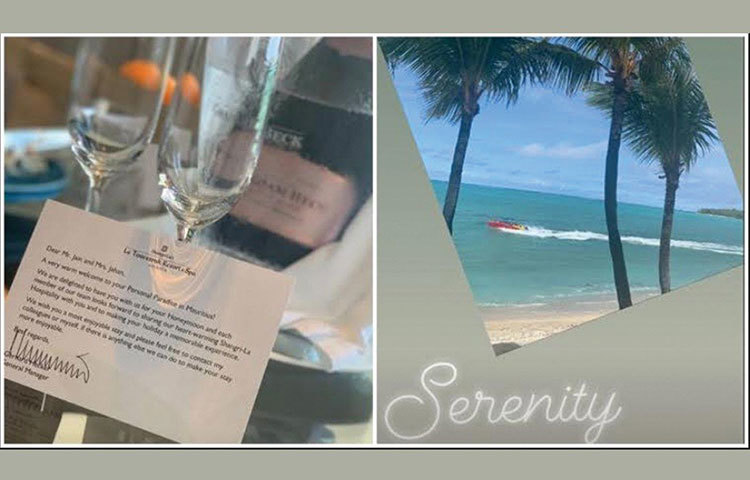 অবশেষে ব্যস্ততা কাটিয়ে দু’জনে একান্তে কিছুটা সময় কাটানোর জন্যই পাড়ি দিয়েছেন মরিশাস। প্রথমে কলকাতা থেকে মুম্বাই, সেখান থেকে ভোরের বিমানে সোজা মরিশাস।