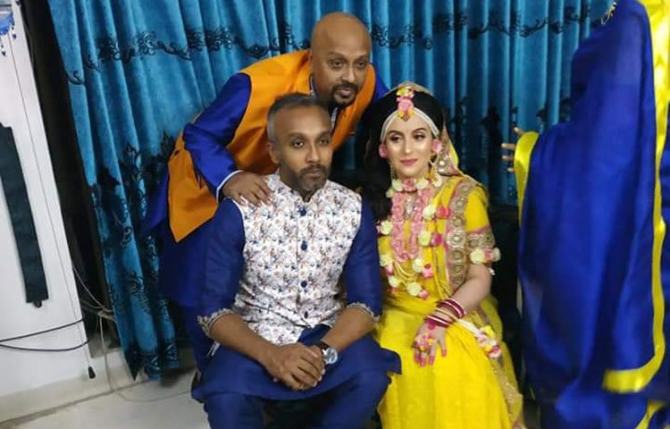 ঢাকার লেডিস ক্লাবে নায়ক রুবেলের ছেলের গায়ে হলুদের অনুষ্ঠান হয়।