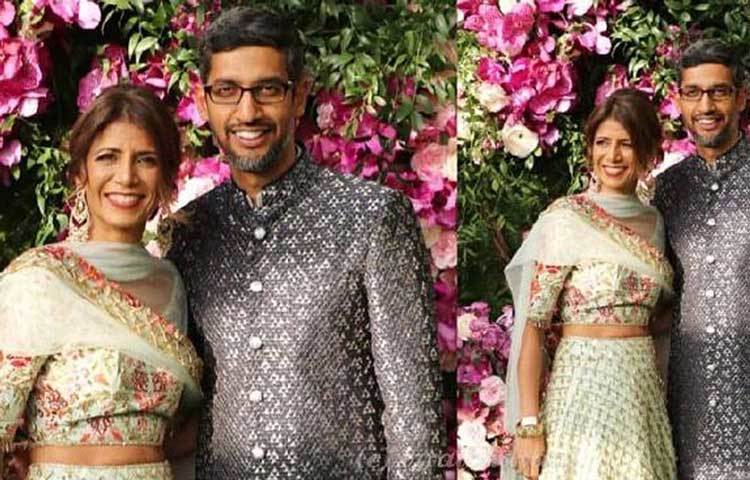 উপস্থিত ছিলেন গুগলের সিইও সুন্দর পিচাই ও তার স্ত্রী।