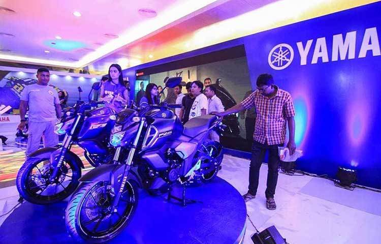 আকর্ষণীয় মোটর বাইকের প্রদর্শনী। ছবি: মাহবুব আলম