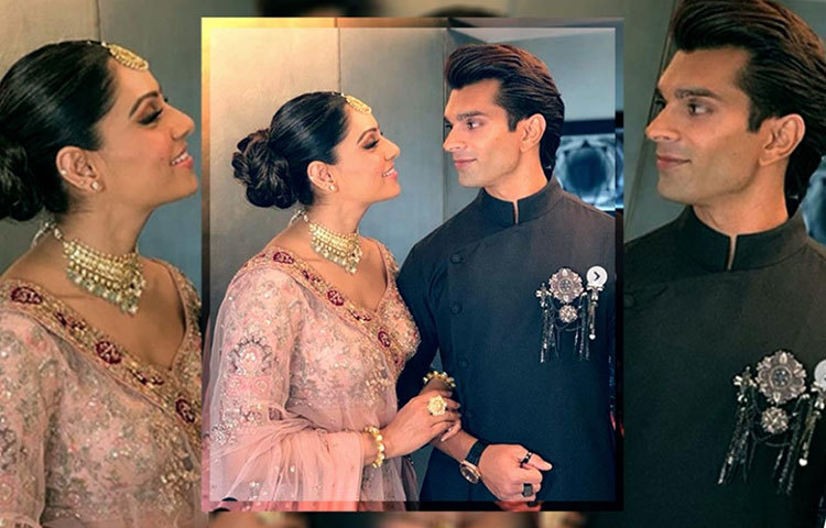 বোনের বিয়ের রিসেপশানে বিপশা ও করণ।