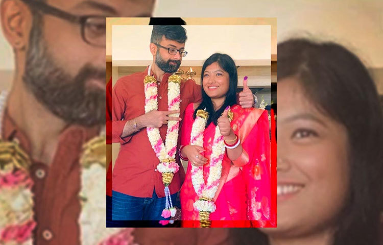 আইনি বিয়ের পরেই বিপাশার বোন ও ভগ্নিপতি করণতাল রেজা।