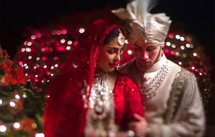 প্রিয়াঙ্কা-নিকের বিয়ে আসরের ছবি।