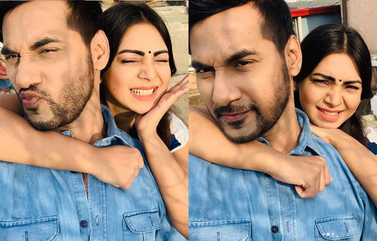 অভিনেতা সজলের সঙ্গে খুসসুটিতে প্রভা।