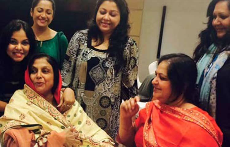 আনন্দঘন পরিবেশে শাহনাজ রহমতুল্লাহ।