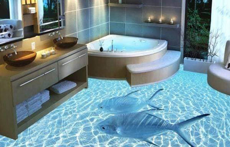 স্বচ্ছ জলে সাঁতার কাটছে সামুদ্রিক মাছ।