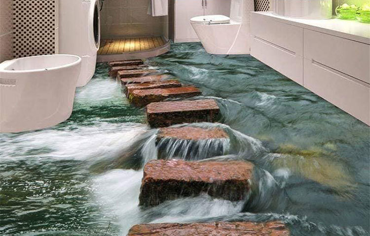 বানের জলে ভেসে যাচ্ছে ফ্রেশ রুম।