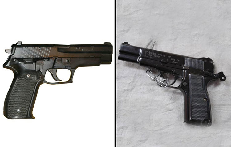 নাইন এমএম পিস্তল ও সিগ সাউয়ের পি২২৬।