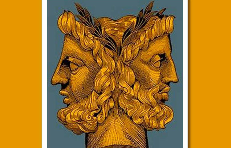 জানুয়ারি মাসের নামের পিছনে আছেন রোমান দেবতা জেনাস। দুই মুখ দিয়ে তিনি সামনে ও পিছনে দেখতে পান। খ্রিস্টজন্মের প্রায় ৬৯০ বছর আগে সম্রাট নুমো পম্পিলিস জানুয়ারি মাসকে বছর শুরুর প্রথম মাস হিসেবে ঘোষণা করেন। দুটি মুখ দিয়ে জেনাস পুরনো ও নতুন বছর দেখতে পাবেন, এই ছিল ধারণা।