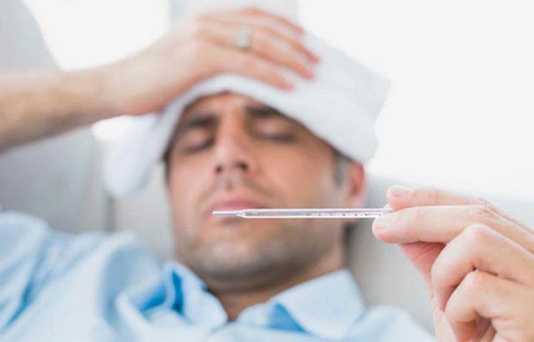 সারাক্ষণ জ্বর জ্বর ভাব অনুভূত হওয়া বা শরীরে ম্যাজমেজে অনুভূতি হওয়া।