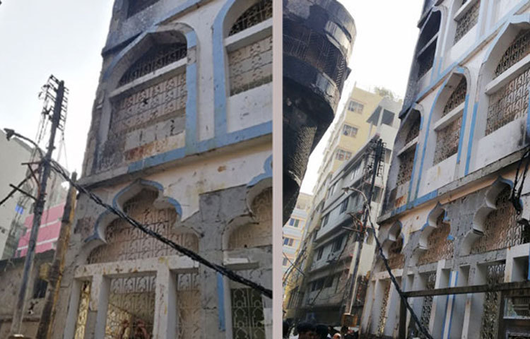 মসজিদের দক্ষিণ পাশের দেয়ালের টাইলস, বিদ্যুতিক তার ও লোহার গেটের কাঁচ খসে পড়ে। এছাড়া মসজিদের ভিতরের অংশের কোনো ক্ষতিগ্রস্ত হয়নি।