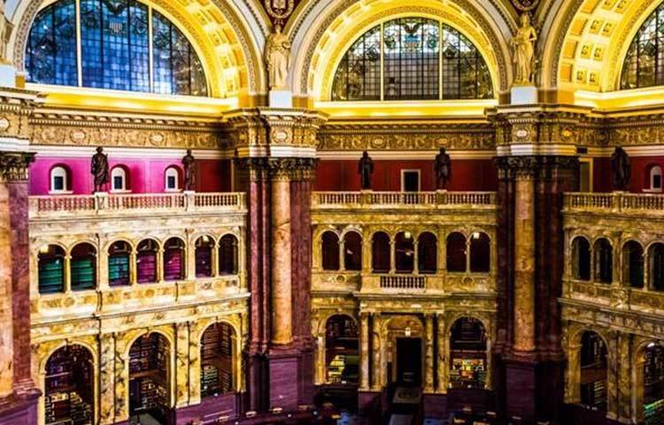 লাইব্রেরি অব কংগ্রেসের, নান্দনিক এই লাইব্রেটি ওয়াশিংটন ডিসিতে অবস্থিত।