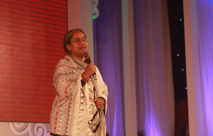 অনুষ্ঠানের প্রধান অতিথি শিক্ষামন্ত্রী ডা. দীপু মনি বক্তব্য দিচ্ছেন। ছবি: মাহবুব আলম