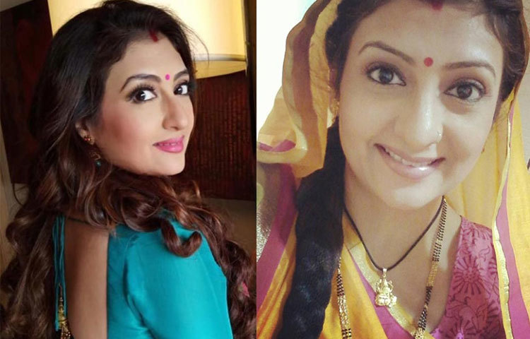 ঘোমটা পরা জুহি পারমার।