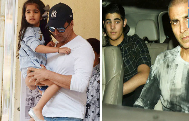 অক্ষয় কুমারের সঙ্গে মেয়ে নিতারা কুমার আর ছআলা আরভ।
