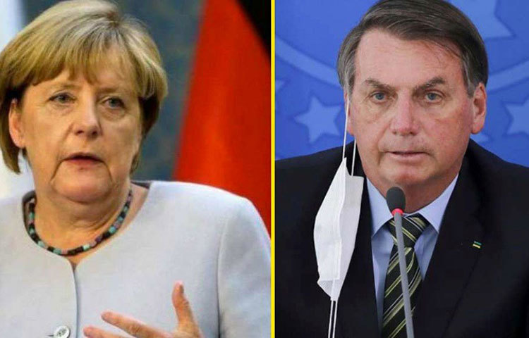 জার্মানির চ্যান্সেলর অ্যাঞ্জেলা মের্কেল করোনার বিরুদ্ধে যুদ্ধে আপন করে নিয়েছেন বিজ্ঞান ও প্রযুক্তিকে। ব্রাজিলের প্রেসিডেন্ট জেয়ার বোলসোনারো যদিও সে পথে হাঁটেননি।