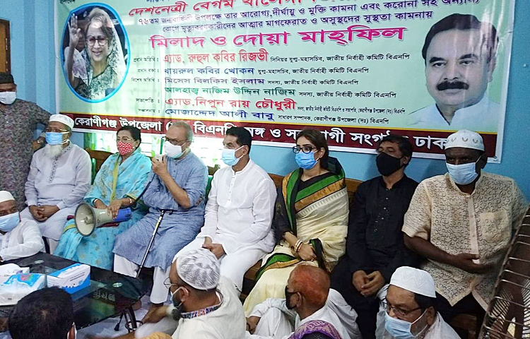 বিএনপির শান্তিপূর্ণ কর্মসূচিতে পুলিশ পরিকল্পিতভাবে হামলা করেছে বলে দাবি করেছেন বিএনপির সিনিয়র যুগ্ম-মহাসচিব রুহুল কবির রিজভী। ছবি: জাগো নিউজ