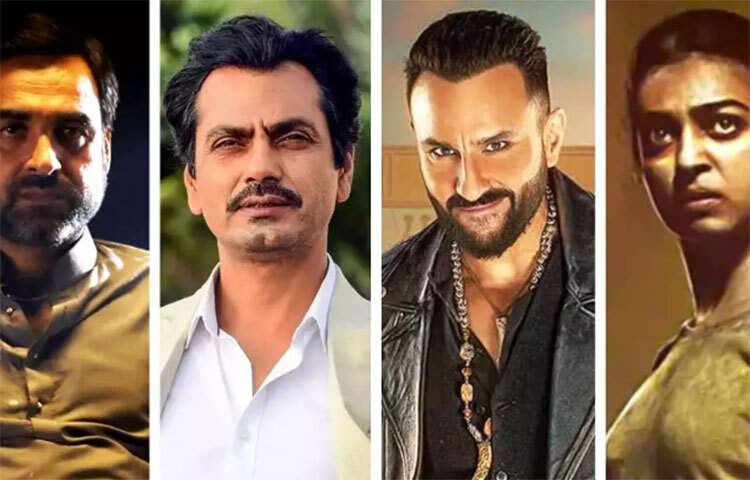 এমনকি বলিউডের অনেক তারকা বড় পর্দায় অভিনয় করলেও ওটিটি প্ল্যাটফর্মে মুক্তি পাওয়া বিভিন্ন ওয়েব সিরিজে দুর্দান্ত অভিনয়ের মাধ্যমে জনপ্রিয়তা লাভ করেছেন। পঙ্কজ ত্রিপাঠী, নওয়াজউদ্দিন সিদ্দিকি, সইফ আলি খান, রাধিকা আপ্টের মতো অভিনেতারা ওয়েব সিরিজের পরিচিত মুখ। ছবি: সংগৃহীত