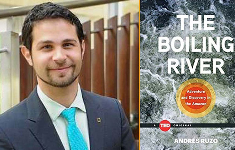 নিজের অভিজ্ঞতা আন্দ্রে লিখেছেন ‘দ্য বয়েলিং রিভার: অ্যাডভেঞ্চার অ্যান্ড ডিসকভারি ইন আমাজন’ বইয়ে। তার আবেদন, ফুটন্ত নদীর বিস্ময়কে বাঁচাতে আমাজন অরণ্যে বৃক্ষনিধন বন্ধ হোক।