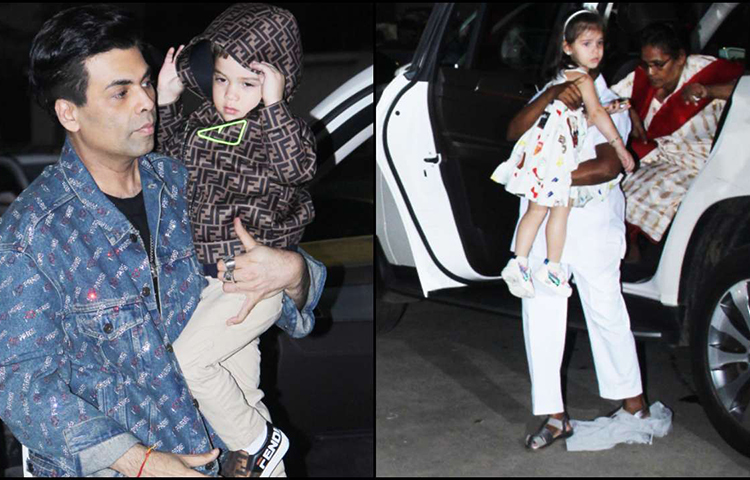 ছেলে যশ ও মেয়ে রুহিকে নিয়ে আরাধ্যার জন্মদিনে হাজির করণ জোহর।