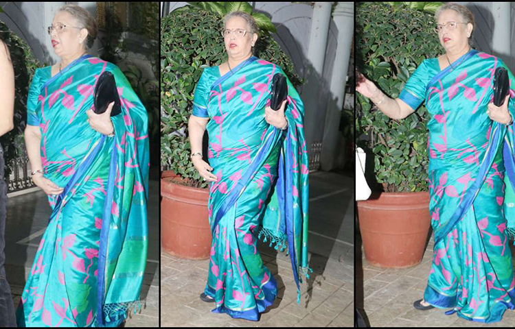 নাতনির জন্মদিনের পার্টিতে ঐশ্বর্য রাই বচ্চনের মা বৃন্দা রাই।