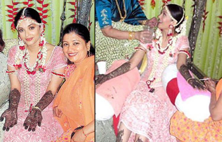 মেহেন্দির অনুষ্ঠানে ঐশ্বরিয়া রাই বচ্চন।