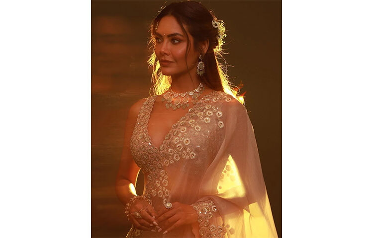 প্যাস্টেল ফ্লোরাল ব্লাউজের সাজ। ছবি: সংগৃহীত