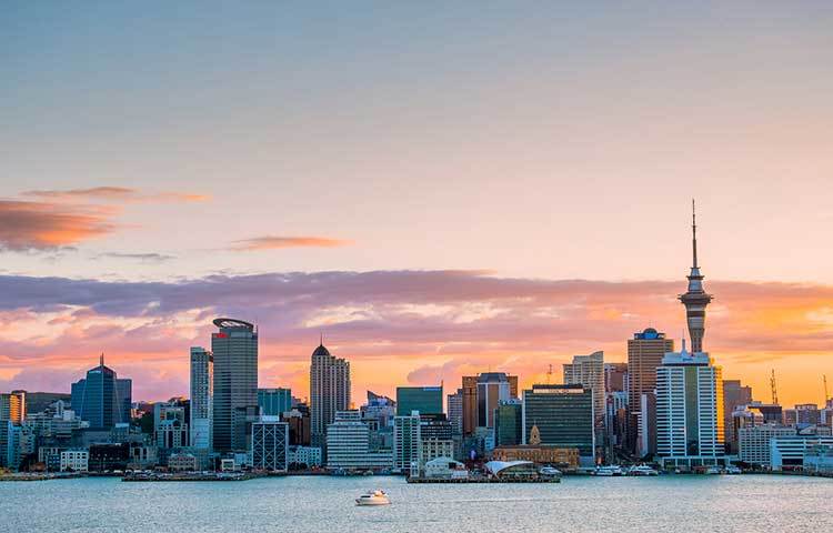 নিউজিল্যান্ডের অকল্যান্ড শহর।