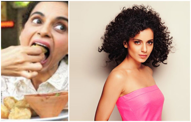 ফুচকার প্রেমে পাগল বলিউডের ‘কুইন’ কঙ্গনা রানাউ। একাধিকবার ফুচকা খেতে গিয়ে ক্যামেরাবন্দি হয়েছেন তিনি। ছবি: সংগৃহীত