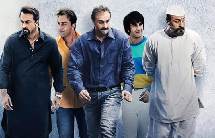 সঞ্জু: সঞ্জয় দত্তের আত্মজীবনীমূলক এই হিন্দি সিনেমায় অভিনয় করেছেন রণবীর কাপুর। বিশ্বের বক্স অফিস থেকে ৫৮৫ কোটি রুপি উপার্জন করে ‘সঞ্জু’ নবম স্থানে রয়েছে। ছবি: সংগৃহীত