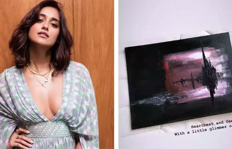 ইলিয়ানা ডি ক্রুজও খুব সুন্দর ছবি আঁকতে পারেন। নেটমাধ্যমে একটি ছবি ভক্তদের সঙ্গে ভাগ করে নেন তিনি। গোলাপি ও কালো রঙের ‘শেড’ ব্যবহার করে হৃদ্স্পন্দনকে দারুণভাবে ফুটিয়ে তুলেছেন ইলিয়ানা। ছবি: সংগৃহীত