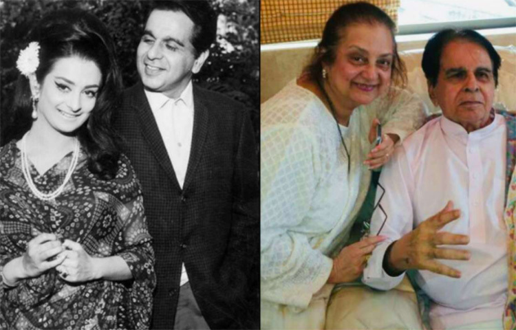 ৪৪ বছরের দিলীপ কুমারকে বিয়ে করেন ২২ বছরের সায়রা বানো। বছর ১৬ বছরের সায়রা দেখেই তার প্রেমে পড়ে যান দিলীপ কুমার। সেই থেকে গত ৫৫ বছর ধরে দিলীপ কুমার, সায়রা বানো রয়েছেন একসঙ্গে। ছবি: সংগৃহীত