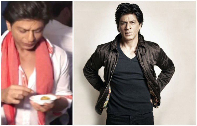 ‘জিরো’ ছবির ট্রেলার লঞ্চ অনুষ্ঠানে কিং খানের ফুচকা প্রেমের কথা জানা যায়। সেখানে উপস্থিত ক্যাটরিনা কাইফ, অনুশকা শর্মারা যখন অনুরাগীদের সেলফির আবদার মেটাচ্ছিলেন, শাহরুখ তখন সব ছেড়ে ফুচকায় মন দিয়েছিলেন। ছবি: সংগৃহীত