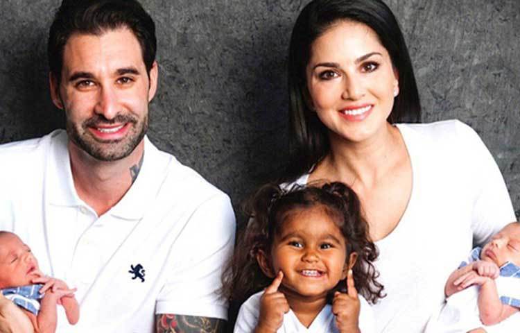 সানি লিয়ন এবং তার স্বামী ড্যানিয়েল ওয়েবার ২০১৭ সালে ভারতীয় শিশুকন্যা নিশাকে দত্তক নেন। ২০১৮ সালে তার জানান, সারোগেসির মাধ্যমে দুই নতুন অতিথির আগমন ঘটেছে তাদের সংসারে। যমজ ছেলের নাম তারা রেখেছেন নোহা এবং আশার।