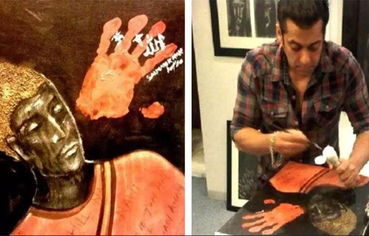 ছবি আঁকা থেকে বাদ যাননি আমাদের ‘ভাইজান’ও। পানভেলের বাংলোতে শিল্পকর্মের অভাবনীয় সংগ্রহ গড়ে তুলেছেন সালমান। তিনি নিজেও অবসর সময়ে আঁকতে ভালোবাসেন। ছবি: সংগৃহীত