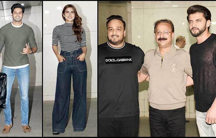 সালমানের জন্মদিনে তিন বলিউডের নতুন মুখ, ভাগ্যশ্রীর ছেলে অভিমন্যু দাশানি (মরদ কো দরদ নেহি হোতার অভিনেতা), প্রাণুতন বেহল, জাহির ইকবাল, জাহিরকে দেখা গেল বাবা সিদ্দিকির সঙ্গে।