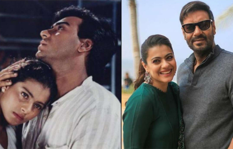 ১৯৯৫ সালে গুন্ডারাজ-এর শুটিংয়ের সময় থেকে একে অপরের প্রেমে পড়েন অজয় দেবগণ-কাজল। ১৯৯৯ সালে তারা গাঁটছড়া বাঁধেন। ২২ বছর ধরে একে অপরের সঙ্গে সংসার করছেন অজয়-কাজল। ছবি: সংগৃহীত