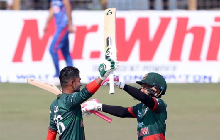 মাঠে নেমেই ব্যাট-বলের জাদু দেখানো শুরু করেন লিটন। এতে তার ভক্তরা দারুণভাবে আনন্দিত হন। ছবি: সংগৃহীত