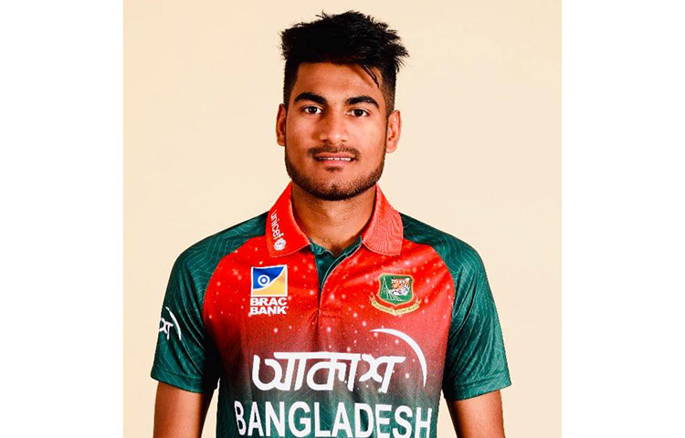 মোহাম্মদ নাইম শেখ। ২০১৯ সালের বাংলাদেশ প্রিমিয়ার লিগে ঢাকা ডায়নামাইটসের হয়ে টি-টোয়েন্টি ক্রিকেটে আত্মপ্রকাশ করেছিলেন। এখন জাতীয় দলেও নিয়মিত। ছবি: সংগৃহীত