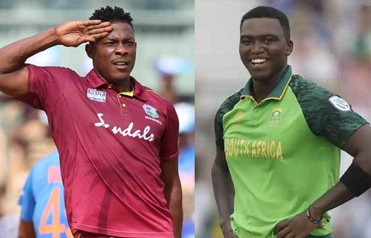 শেলডন কটরেল (ওয়েস্ট ইন্ডিজ) এবং লুঙ্গি এনগিডি (দক্ষিণ আফ্রিকা)।