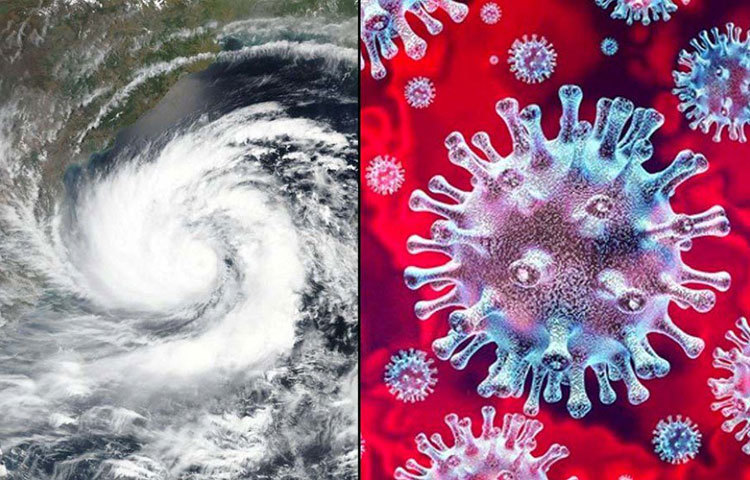 ঘূর্ণিঝড়ের তীব্রতার মধ্যেও সতর্ক থাকুন করোনাভাইরাস নিয়ে।