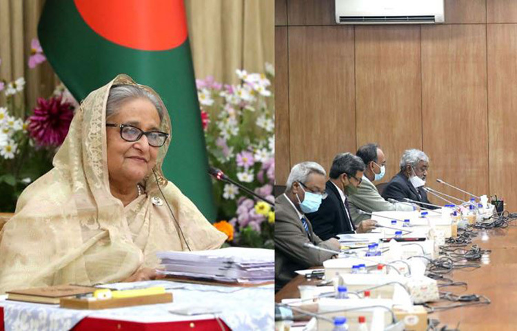 চুক্তি হওয়ার পর ৩৩ বছর পেরিয়ে গেলেও দুটি কন্টেইনার জাহাজ সরবরাহ করেনি পাকিস্তান। তাই পাকিস্তানের সঙ্গে থাকা চুক্তিটি বাতিল করলো মন্ত্রিসভা। আজ প্রধানমন্ত্রী শেখ হাসিনার সভাপতিত্বে ভার্চুয়াল মন্ত্রিসভার বৈঠকে পাকিস্তান থেকে বাংলাদেশ শিপিং করপোরেশনের (বিএসসি) জন্য দুটি কন্টেইনার জাহাজ ক্রয় সংক্রান্ত মন্ত্রিসভার গৃহীত সিদ্ধান্ত বাতিলের প্রস্তাব অনুমোদন দেওয়া হয়েছে। ছবি: জাগো নিউজ