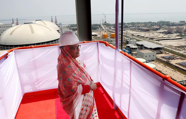 মুজিববর্ষ, স্বাধীনতার সুবর্ণজয়ন্তী, রমজান ও ঈদ উপলক্ষে এই বিদ্যুৎকেন্দ্রকে উপহার হিসেবেও ঘোষণা দেন প্রধানমন্ত্রী। ছবি: সালাহ উদ্দিন জসিম